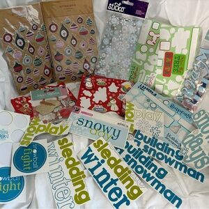Winter / Christmas Scrapbook Stickers